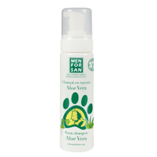 CHAMPÔ ESPUMA SECA COM ALOE VERA PARA GATOS